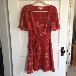BB Dakota floral wrap dress